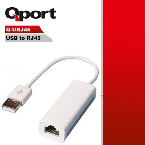 QPORT USB 2.0 to Ethernet 10/100 Çevirici-USB LAN Q-URJ45