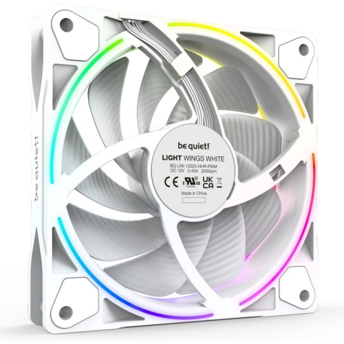 BE QUIET! Be Quiet! Light Wings White 120mm PWM  2500 RPM Premium ARGB Kasa Fanı  4-Pin 3lü Paket - BL101