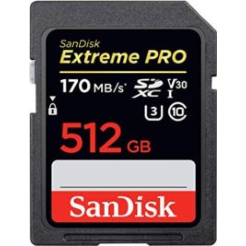SANDISK 512GB SD KART 170Mb/s EXT PRO C10  SDSDXXY-512G-GN4IN