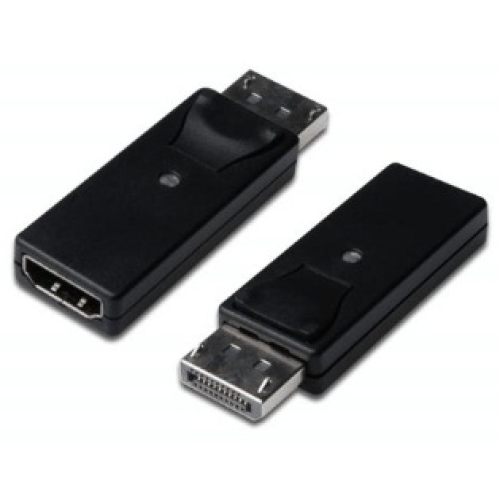ASSMANN AK-340602-000-S DisplayPort (DP) &lt;-&gt; HDMI Adaptörü, DP Erkek &lt;-&gt; HDMI A Dişi, DP 1.1a uyumlu, Plastik, Siyah Renk