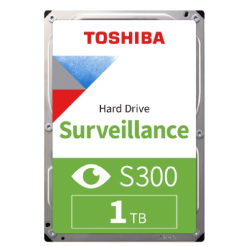TOSHIBA HDWV110UZSVA S300 Surveillance 1TB 5400RPM 64MB 3.5 SATA3 7/24 Güvenlik Diski