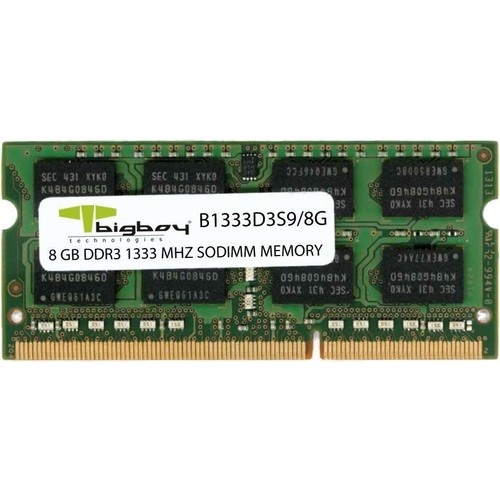 BIGBOY B1333D3S9/8G Bigboy 8GB DDR3 1333MHz CL9 Notebook Rami