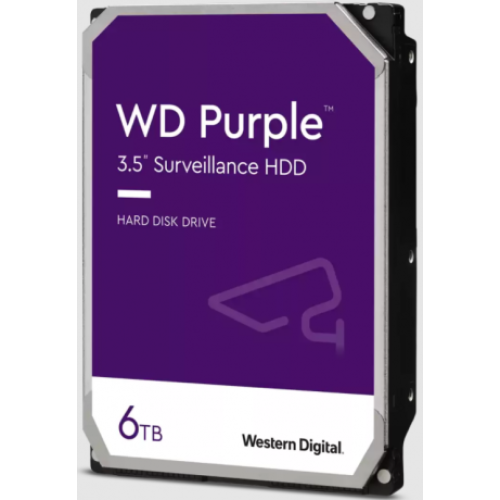 WD Purple 3.5 SATA III 6Gb/s 6TB 64MB 7/24 Guvenlik WD64PURZ