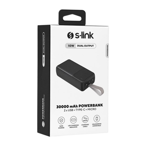 S-LINK S-link 30000mAh Powerbank Siyah
