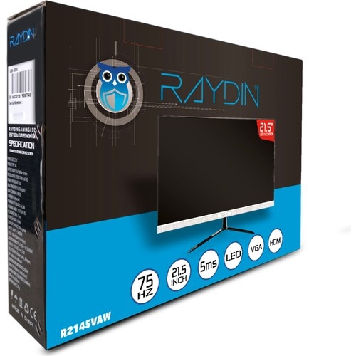 RAYDIN  R2145VAW 21.5 5MS 75Hz 1920x1080 VGA/HDMI LED MONITOR BEYAZ
