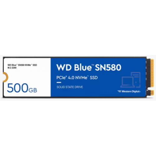 WD 500GB WD BLUE M.2 NVMe SN580 GEN4 WDS500G3B0E 4000/3600MB/s SSD