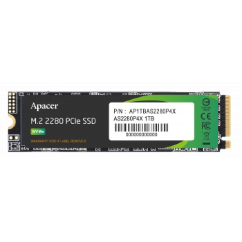 APACER AP1TBAS2280P4X-1 1TB 2100-1700MB/s M.2 PCIe Gen3x4 SSD