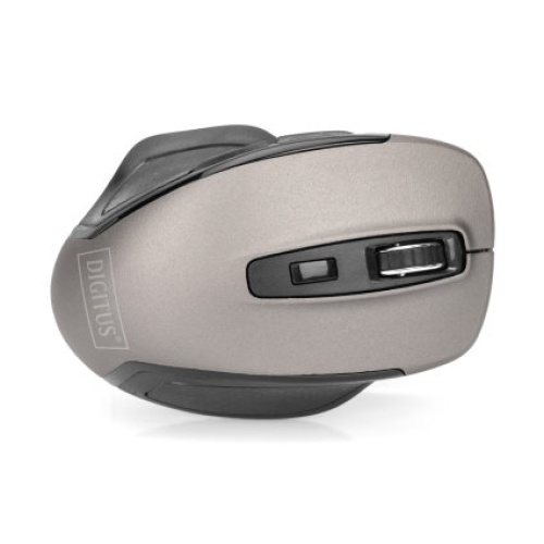 ASSMANN  da-20163  Digitus Kablosuz Ergonomik Optik Mouse, 6D, 2.4 GHz 800/1000/1600 dpi, siyah-gri