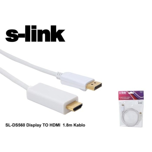 SL-DS560 1.8 Metre Display-HDMI Çevirici Kablo