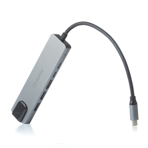 Dark USB 3.2 Gen 1 Type-C to Ethernet/HDMI/USB 3.0/ PD Çevirici[DK-AC-U31X47