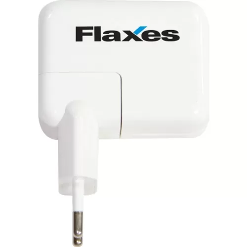 FLAXES FXA-700B 5V 2,1 AMPER & 1 AMPER TABLET VE GSM ADAPTÖRÜ-ÇİFT USB BEYAZ