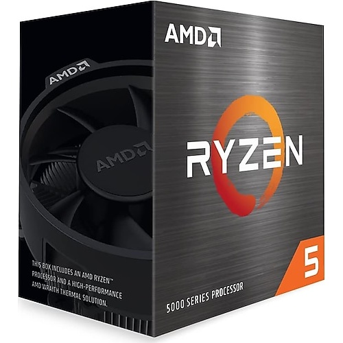 AMD AMD RYZEN 5 5500 6 Core, 3,60-4.20GHz,  19Mb Cache, 65W, Wraith Stealth FAN, AM4 Soket, BOX (Kutulu) (Grafik Kart YOK, Fan VAR)