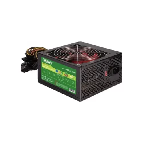 PowerBoost  BST-ATX300R 300w, PPFC 12cm Kırmızı Fanlı ATX PSU (Retail Box)