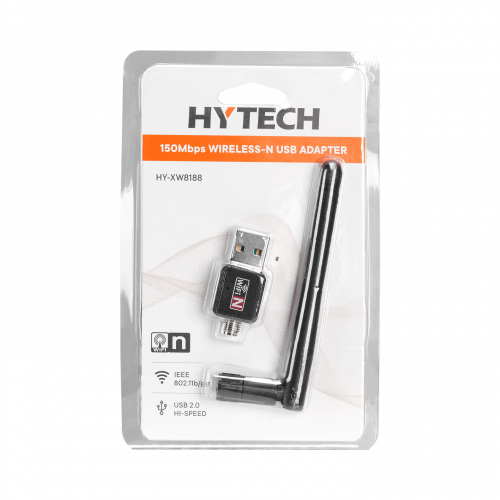 HYTECH HYTECH HY-XW8188, 150Mbp, 2.4Ghz, 2dBi Harici Anten, USB2.0, WIRELESS ETHERNET