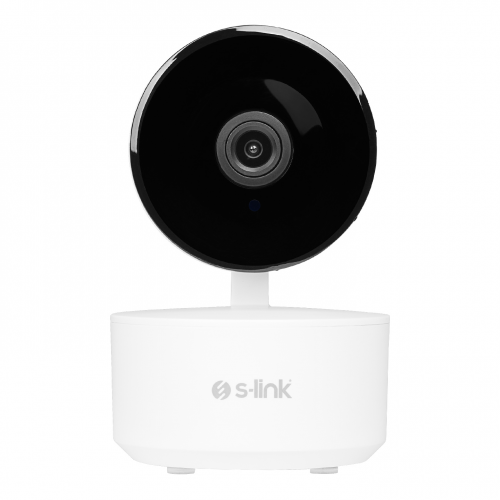 S-LINK S-LINK SL-IND01, Ev/Bebek Güvenlik Kamerası, WiFi, 3Mpix, 3.6mm Lens, 10m. Gece Görüşü, Hareket algılama, İki Yönlü Ses, Micro SD Kartlı, TUYA Yazılım