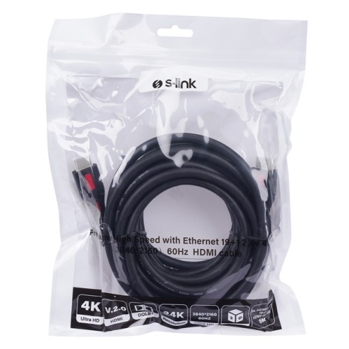 S-Link HDMI Kablo Siyah (5m) 4K