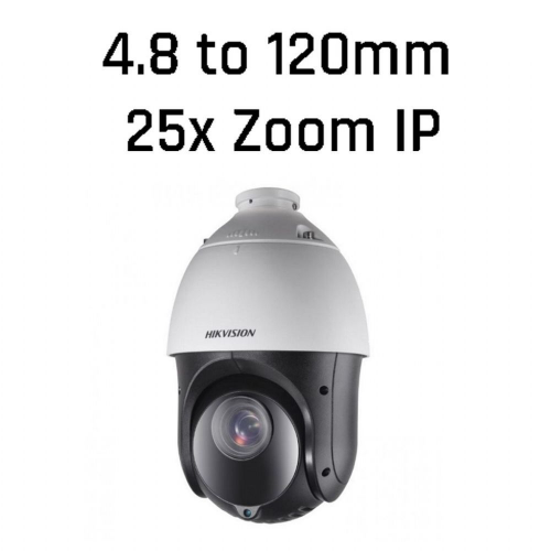 HIKVISION DS-2DE4425IW-DE, 4Mpix, 4,8-120mm Lens, 25X Optik Zoom, 100Mt Gece Görüşü, SD Kart, PoE, Ses Giriş Çıkış, H265+, Speed Dome PTZ IP Kamera (Ayak Dahil)