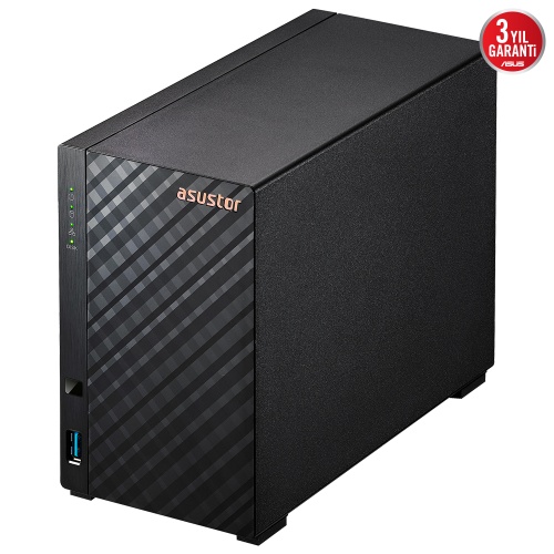Asustor AS1102TL 2xDisk (2x22TBa Kadar) 1GB DDR4 1xGbE Nas Yedekleme Ünitesi