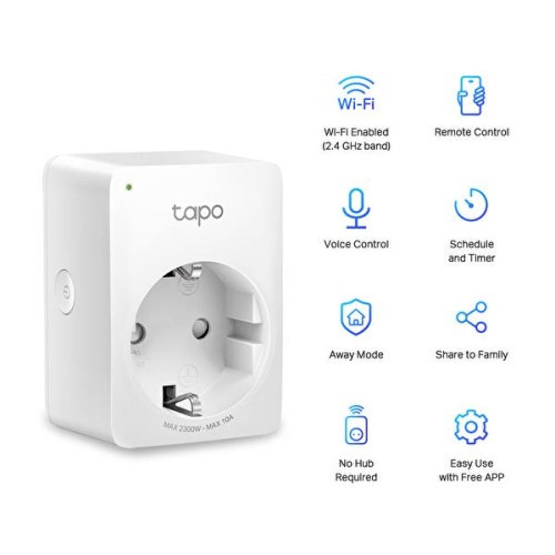 TP-LINK TAPO-P100-1P Mini Akıllı Wi-Fi Soket Priz (1 pack/tekli)