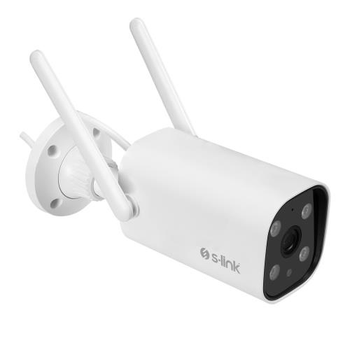 S-LINK S-LINK SL-BLT01, Güvenlik Kamerası, WiFi, 2Mpix, 3.6mm Lens, 10m. Gece Görüşü, Micro SD Kartlı, TUYA Yazılım