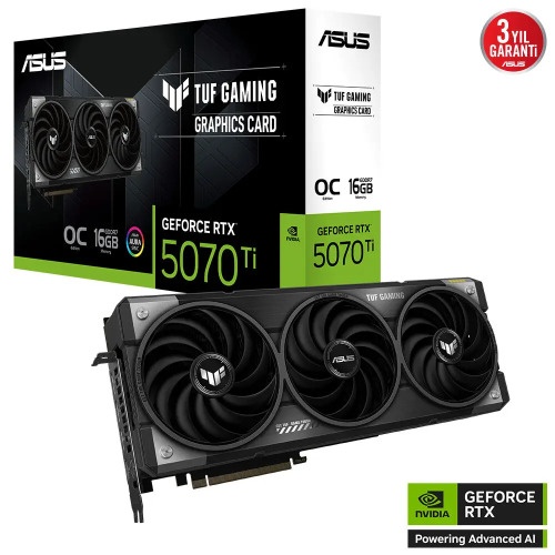 ASUS 16 GB ASUS TUF-RTX5070TI-O16G-GAMING RTX 5070TI GDDR7 256bit OC 2xHDMI 3xDP RGB