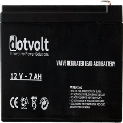 DOTVOLT DOTVOLT VOLT DT7-12 12V 7AH Kuru Tip UPS+Güvenlik Aküsü
