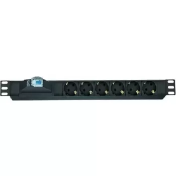 LANDE LN-PRZ-SGT-1U6P-SC 6xDIN49440 SOKETLİ SCHUKO GRUP PRİZ 1U 19”