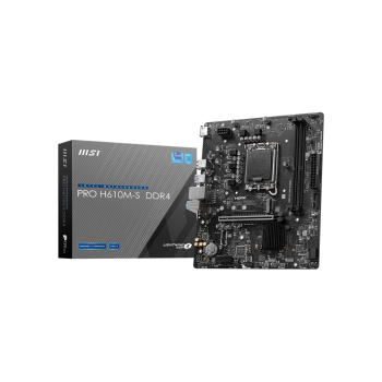 MSI MB PRO H610M-S DDR4 SOKET 1700 DDR4 3200(OC) HDMI  M.2 USB3.2 1x 1G LAN mATX