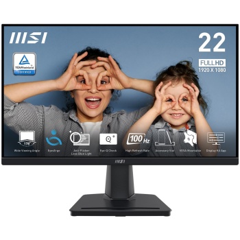 MSI 21.45 PRO MP225V 1920x1080 (FHD) 16:9 FLAT VA 100HZ 1MS ADAPTIVE-SYNC MONITOR