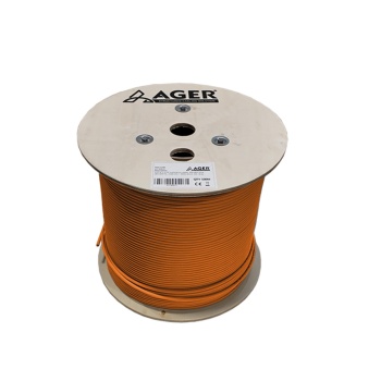 AGER AGER AC-600-5-OR 500MT U/UTP CAT6 LS0H - HELOJEN FREE TURUNCU 250MHZ 23AWG %100 BAKIR