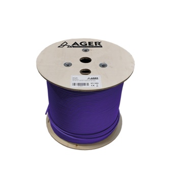 AGER AGER AC-600-5-PU 500MT U/UTP CAT6 LS0H - HELOJEN FREE MOR 250MHZ 23AWG %100 BAKIR