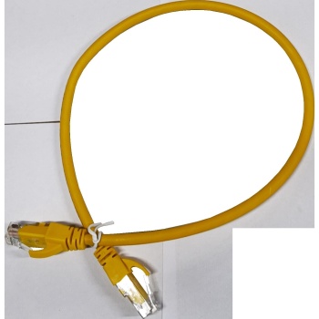 AGER AGER AC-602-0025/Y 25CM UTP CAT6 PATCH KABLO SARI Cu, LSZH AWG 26/7
