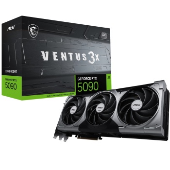 MSI 32GB GEFORCE RTX 5090 32G VENTUS 3X OC GDRR7 [512bit] PCI 5.0 1xHDMI 3xDP
