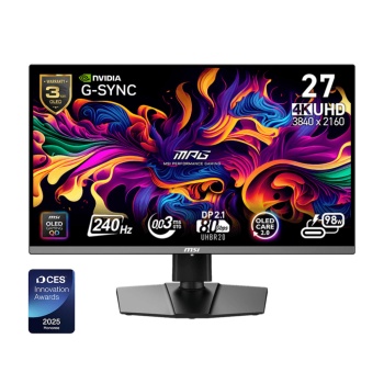 MSI 26.5 MSI MPG 272URX QD-OLED 0.03ms 240Hz 3840x2160 QD-OLED HDMI DP Curved Monit