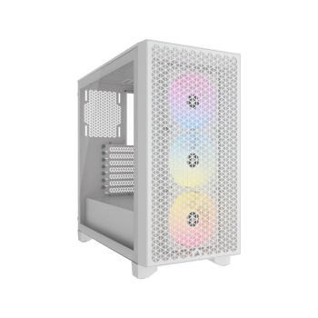 CORSAIR CORSAIR CC-9011256-WW 3000D RGB AIRFLOW MID-TOWER PC CASE WHITE
