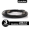 DARK DK-CB-USB2EXTL300 3m USB 2.0 Uzatma Kablosu