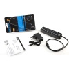 DARK DK-AC-USB371 8 PORT USB 3.0 HUB, 7 Port Data ve 1 Port 2A Hızlı Şarj, Adaptörlü