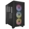 CORSAIR CC-9011255-WW iCUE 3000D RGB Temperli Cam Mid-Tower, Siyah