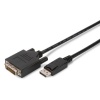 ASSMANN DisplayPort Adap. Kab., DP-DVI (24+1) M/M, 5.0m, w/interlock, DP siyah AK-340301-050-S