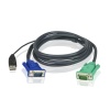 ATEN 2L-5205U 5M VGA USB KVM KABLO 3 IN 1 SPHD (KLAVYE/MOUSE/VIDEO)