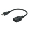 ASSMANN USB 2.0 adap. kab.OTG, Tip mini B-A M/F, 0,2m AK-300310-002-S