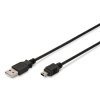 ASSMANN USB 2.0 Bağ kab, A tipinde-mini B (5 pimli) Erkek/Erkek, 3,0uyumlu AK-300108-030-S
