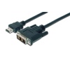 ASSMANN HDMI adaptör kablosu, Tip A-DVI (18+1) M/M, 2,0m, Full HD, bl AK-330300-020-S