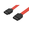 ednet ED-84141 ednet SATA Kablosu, SATA II/III, L-Tipi dişi - L-Tipi dişi, AWG26, 0.50 metre, Metal Mandallı, zırhsız, UL, kırmızı renk