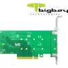 BIGBOY BTC-M2G4X2SN PCIe 4.0 x4 PCIe 4.0 x8 2xM.2 1xNVMe+1xSata Çevirici Ünite
