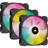 CORSAIR FAN-CO-9050109-WW iCUE SP120 RGB ELITE Performance 120mm PWM Fan — Triple Pack with Lighting Node CORE