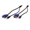 ASSMANN  ak 82302   KVM (Keyboard/Video Monitor/Mouse) İçin Ahtapot Kablo, 3 metre, siyah renk, 1 x VGA HDDB15 Erkek, 1 x USB A Erkek (Klavye ve Mouse) &lt;=&gt; 1 x VGA HDDB15 Dişi, 1 x USB B Erkek (Klavye ve Mouse)