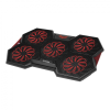 FRISBY FRISBY FNC-5252B 5 adet x 14cm Fan, 10&quot;-17&quot; Gaming Notebook Soğutucu, Ayarlanabilir Hız, 3 Kademeli Stand, Kırmızı Ledli (Siyah)