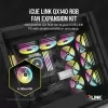 CORSAIR CORSAIR FAN - CO-9051005-WW iCUE LINK QX140 RGB 140mm PWM PC Fan Expansion Kit
