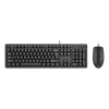 A4-TECH KR-3330, Siyah, USB Kablolu, Türkçe Q, Multimedya, Klavye Mouse Set
